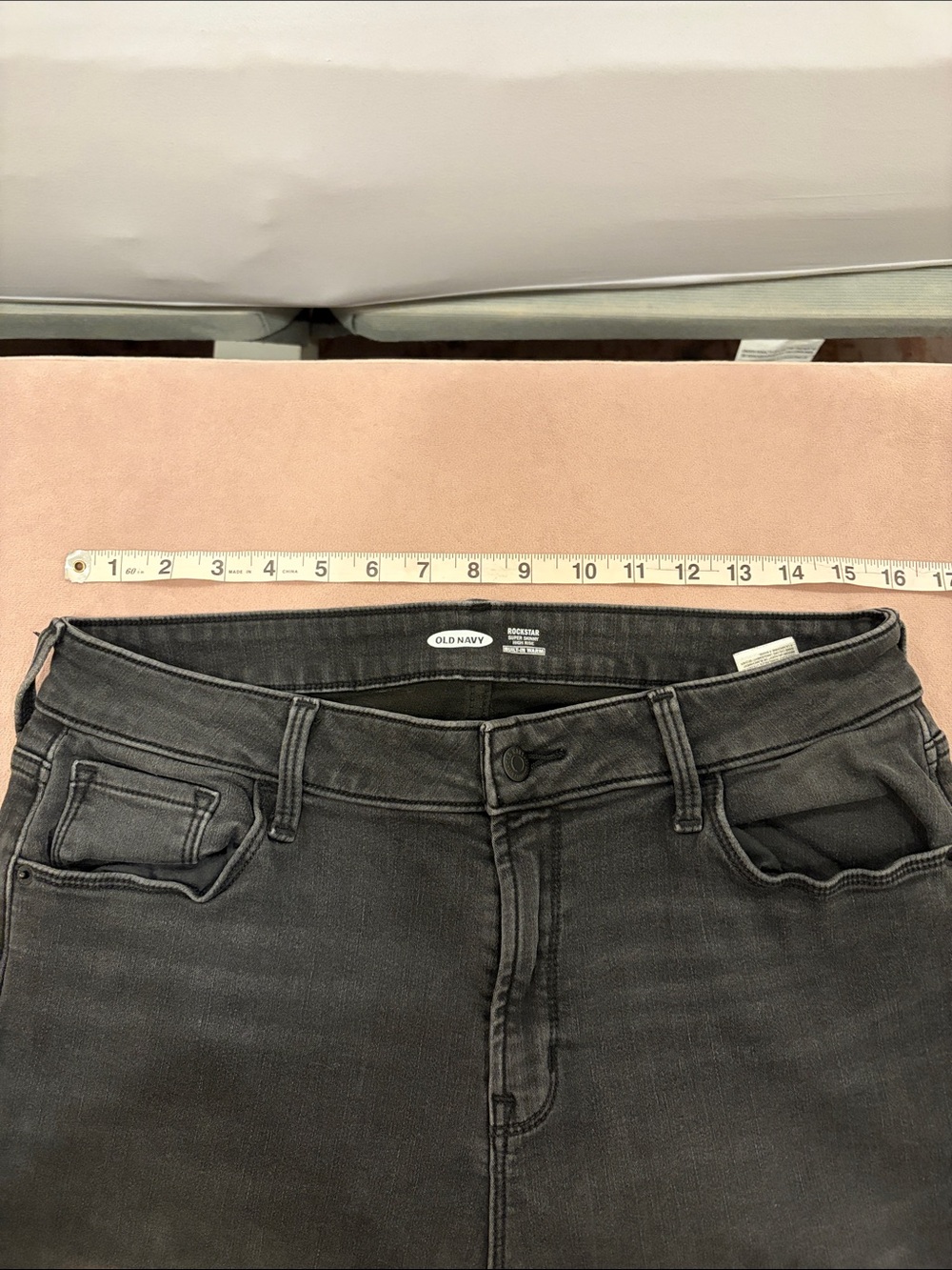 Old Navy High-Rise Black Skinny Jeans with built in warm